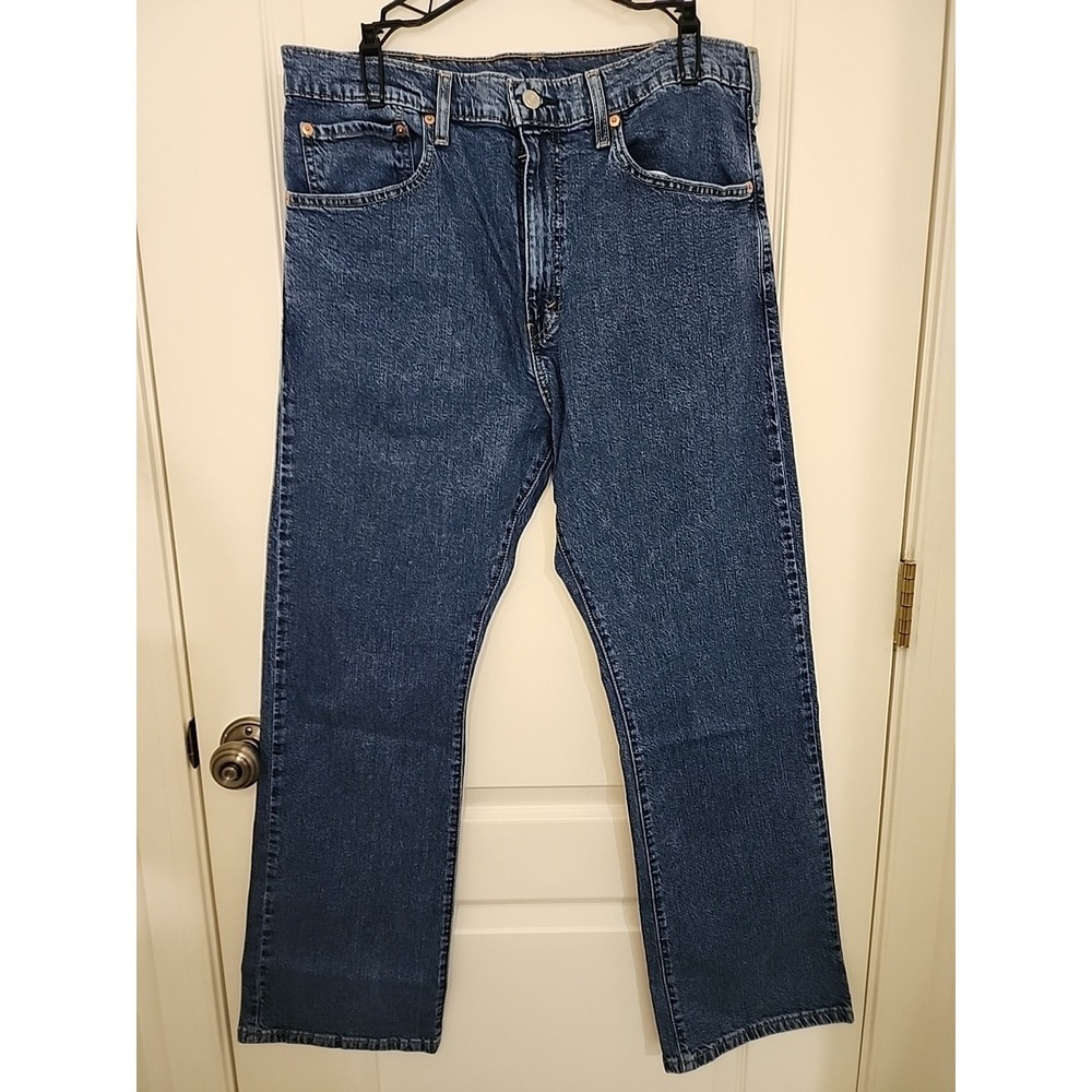 Levi's‎ Bootcut Jeans Blue Denim Regular Fit Mid Rise Pockets Zip Button Closure
